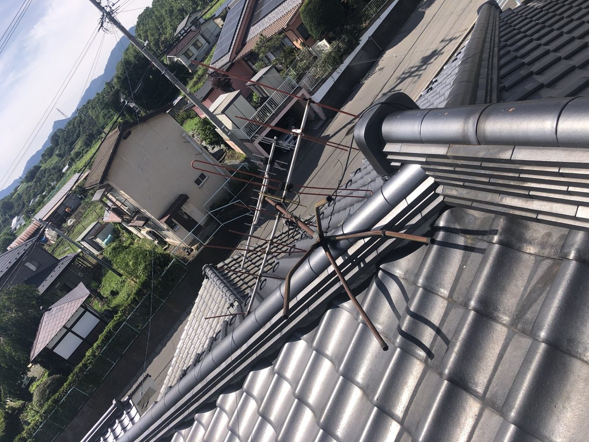 東御市のアンテナ被害現場写真1