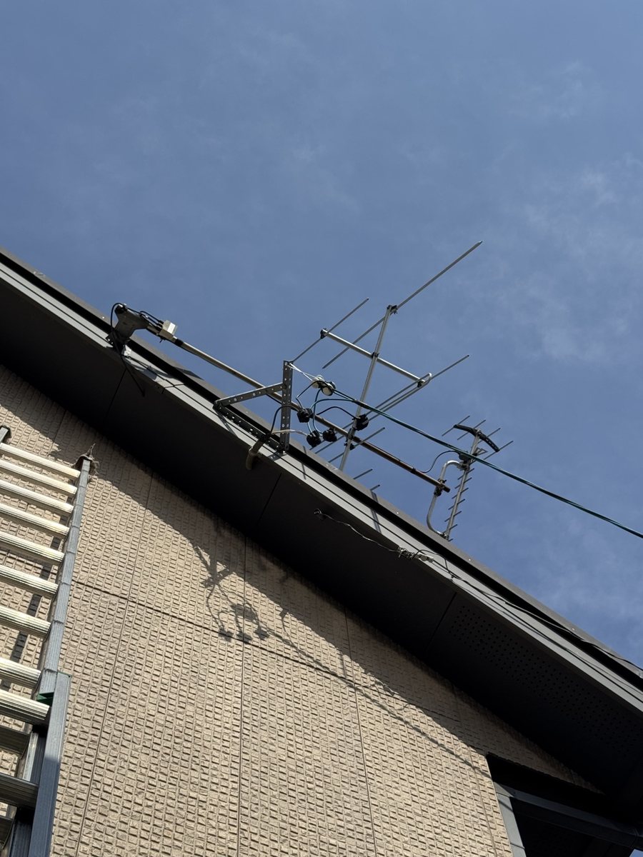 安曇野市穂高のアンテナ被害現場写真1