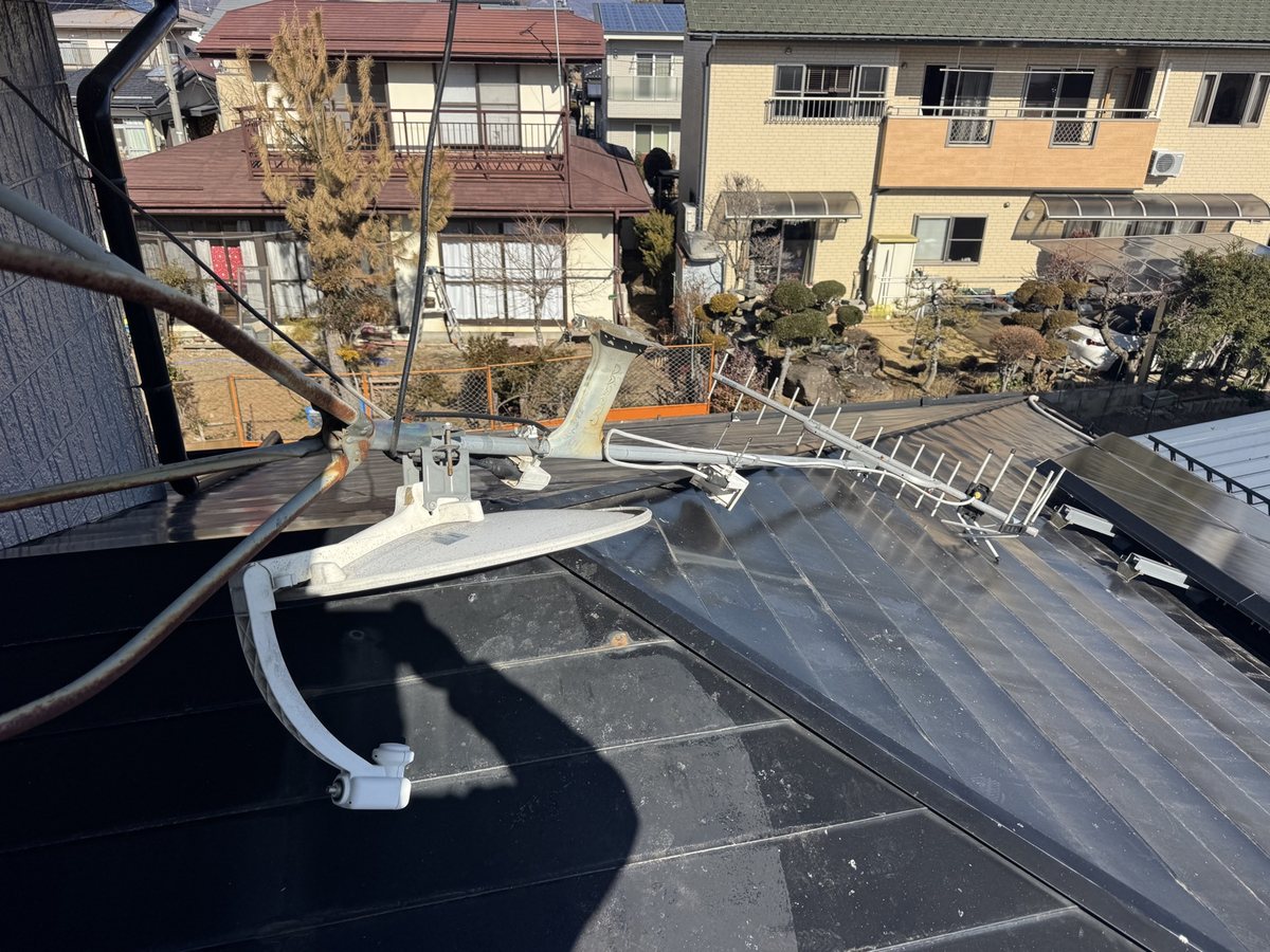 長野市のアンテナ被害現場写真1